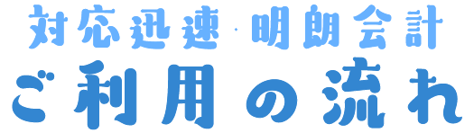 対応迅速・明朗会計、ご利用の流れ